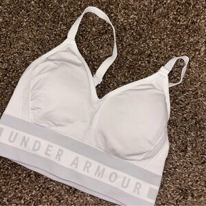 White Under Armour Sports Bra